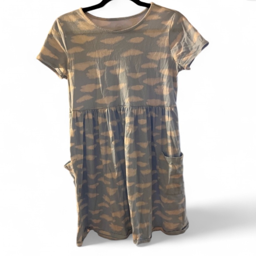 Wonder Nation Sky Blue and White cloud Dress